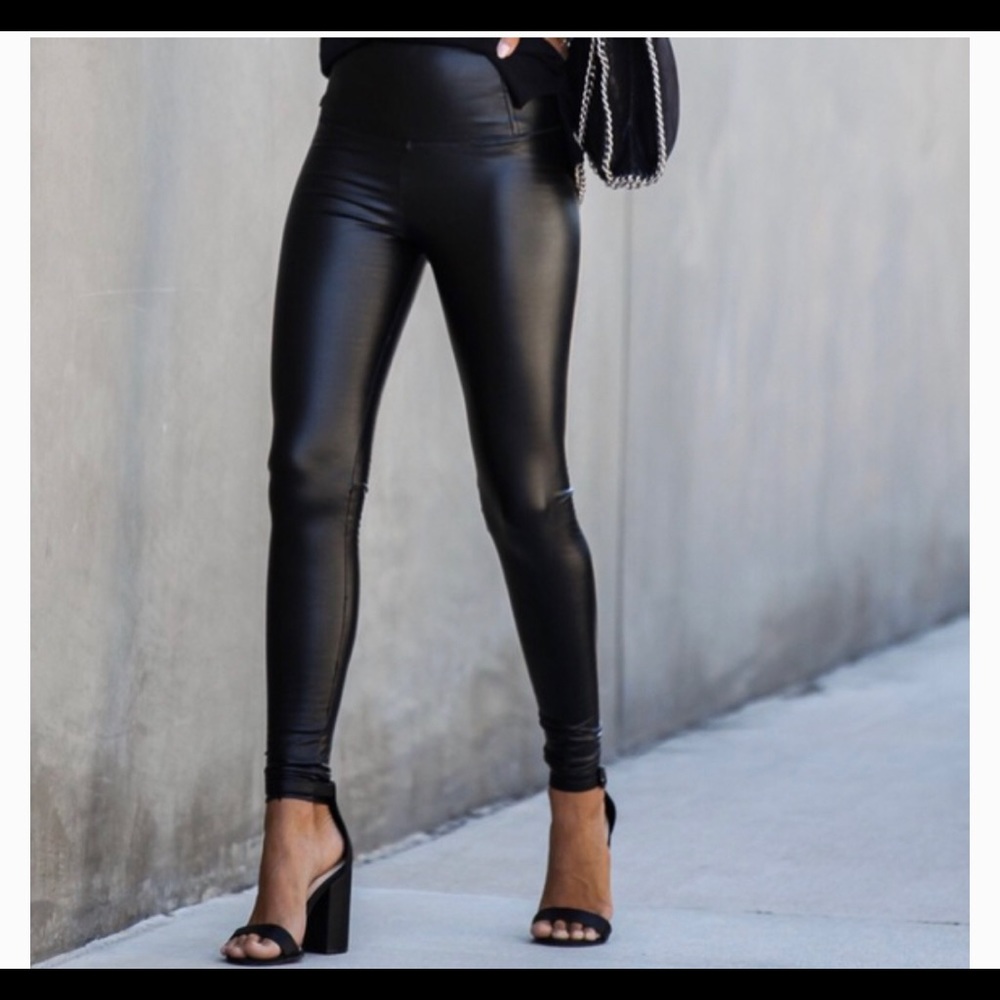 Vici faux leather leggings